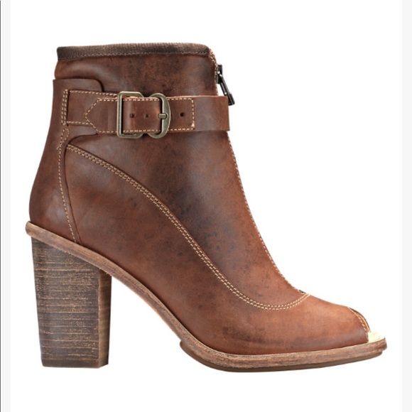 Timberland | Shoes | New Timberland Womens Merge Peep Toe Boot Company ...